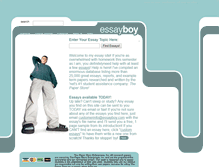 Tablet Screenshot of essayboy.com